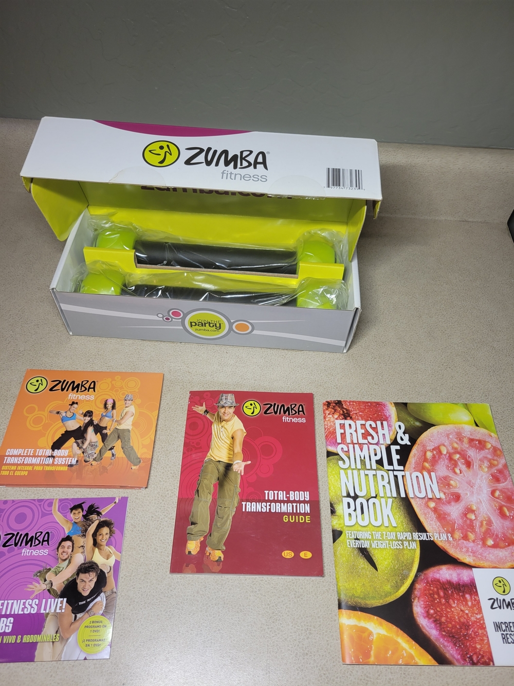 Zumba Fitness Total Body Transformation System Set